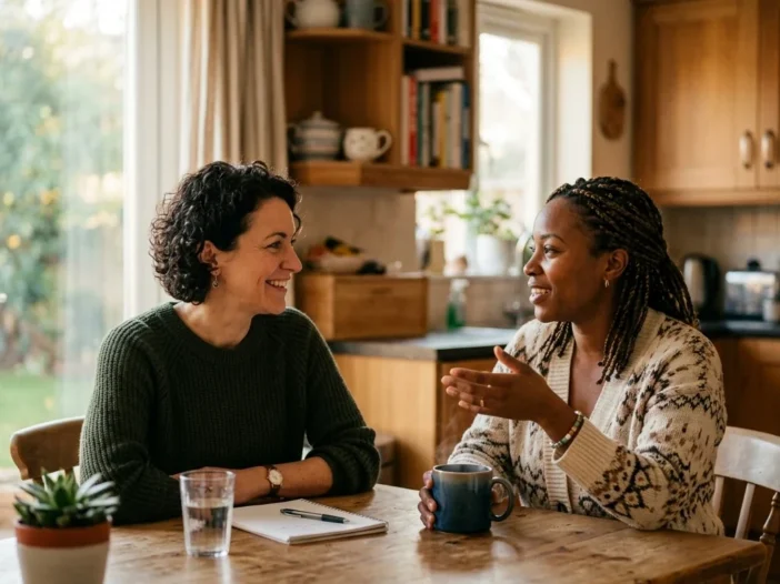 A supportive family conversation while rebuilding trust after a DUI