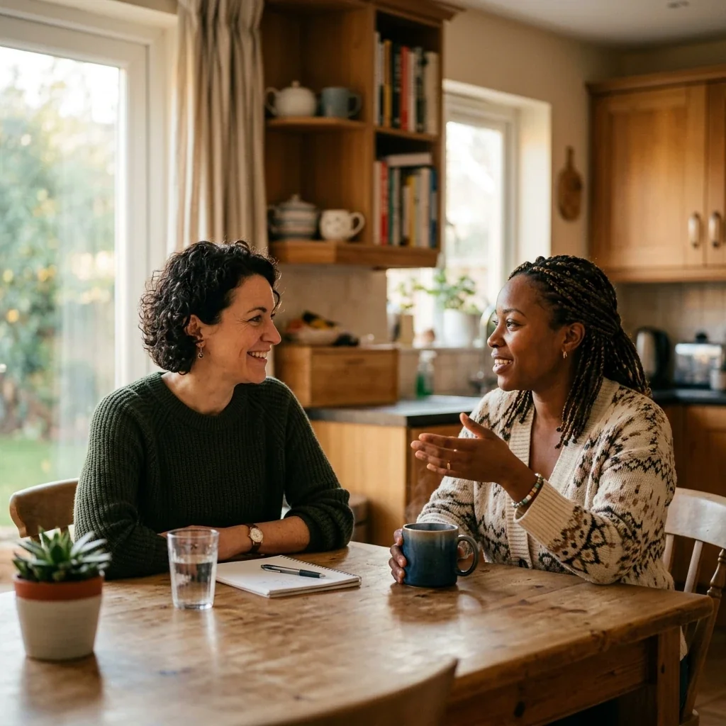 A supportive family conversation while rebuilding trust after a DUI